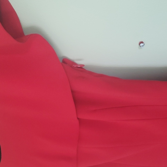 J. Peterman VTG Red Knee Length Dress - Picture 3 of 7